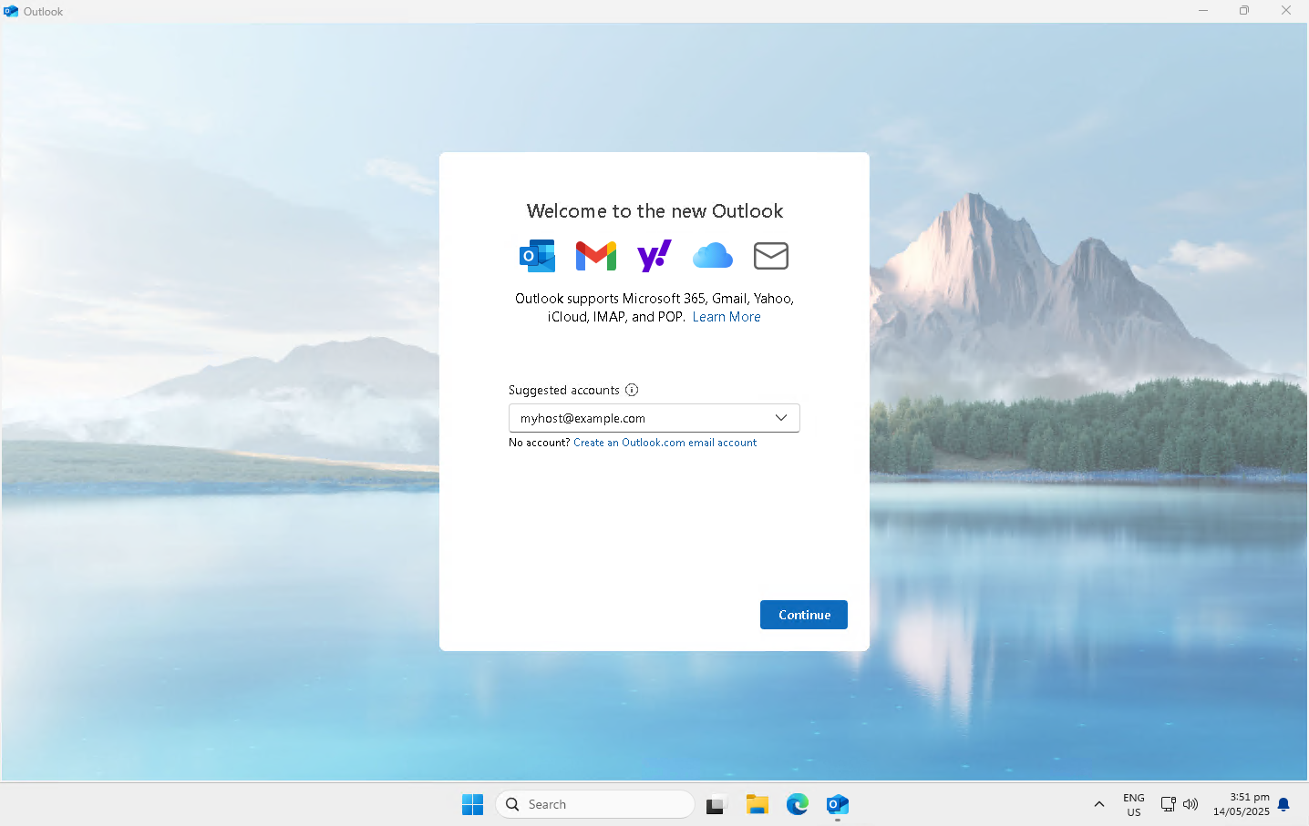 Welcome to the new Outlook screen
